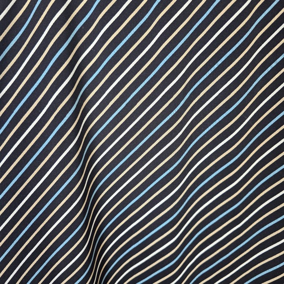 GEORGE Womens Skirt Black Multi Stripe A Line Midi Skirt Size Medium 8 10 - Picture 3 of 4